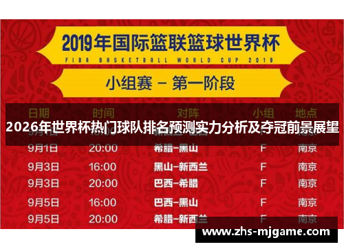 2026年世界杯热门球队排名预测实力分析及夺冠前景展望 2026年世界杯热门球队排名预测实力分析及夺冠前景展望